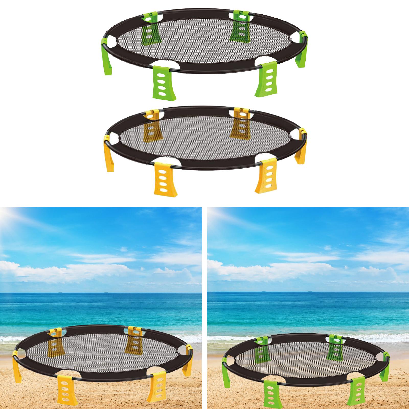 Spike Ball Game - Roundnet Game Set Portable Mesh Volleyball