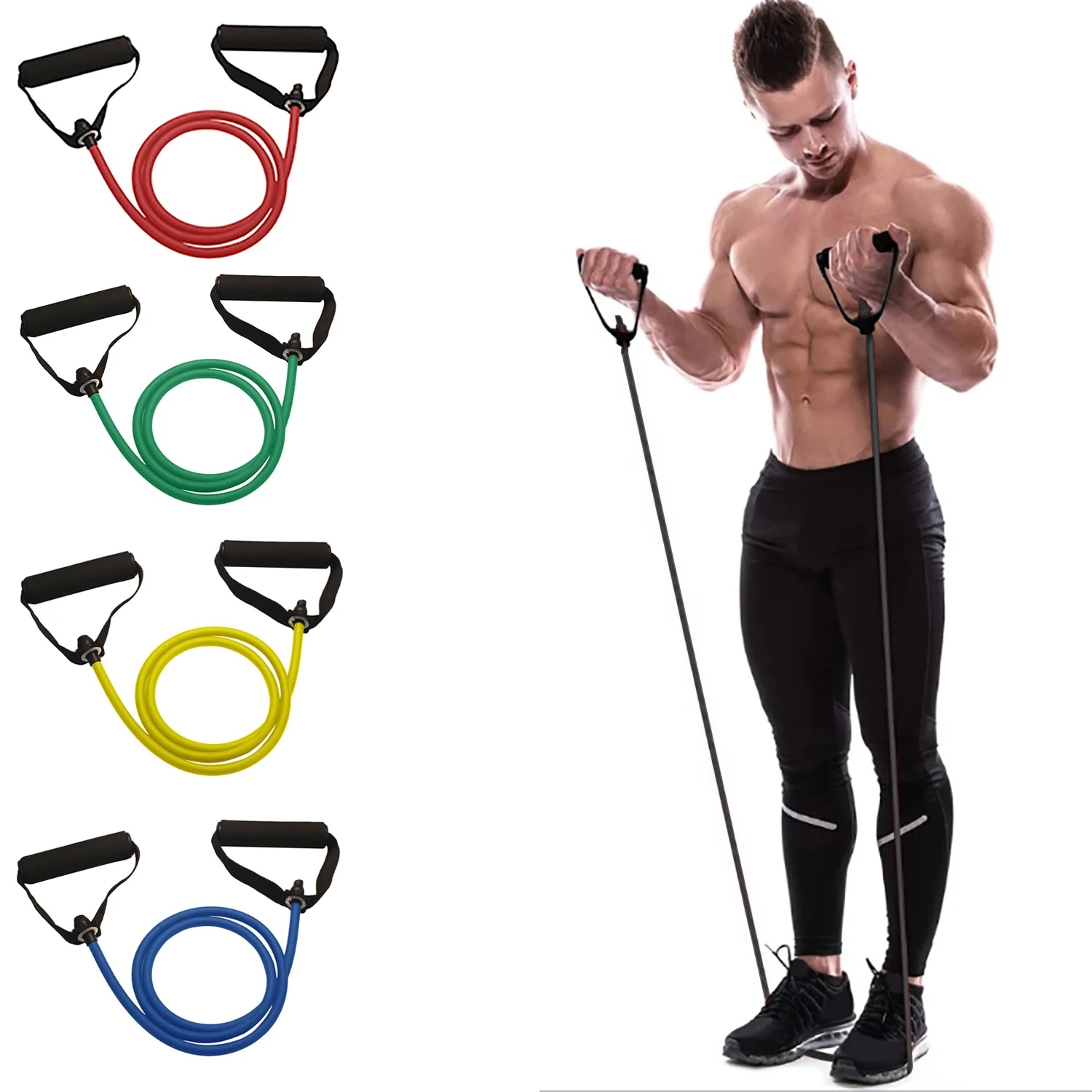 Sports Equipment Factory - Resistance Bands With Handles, Exercise Bands,