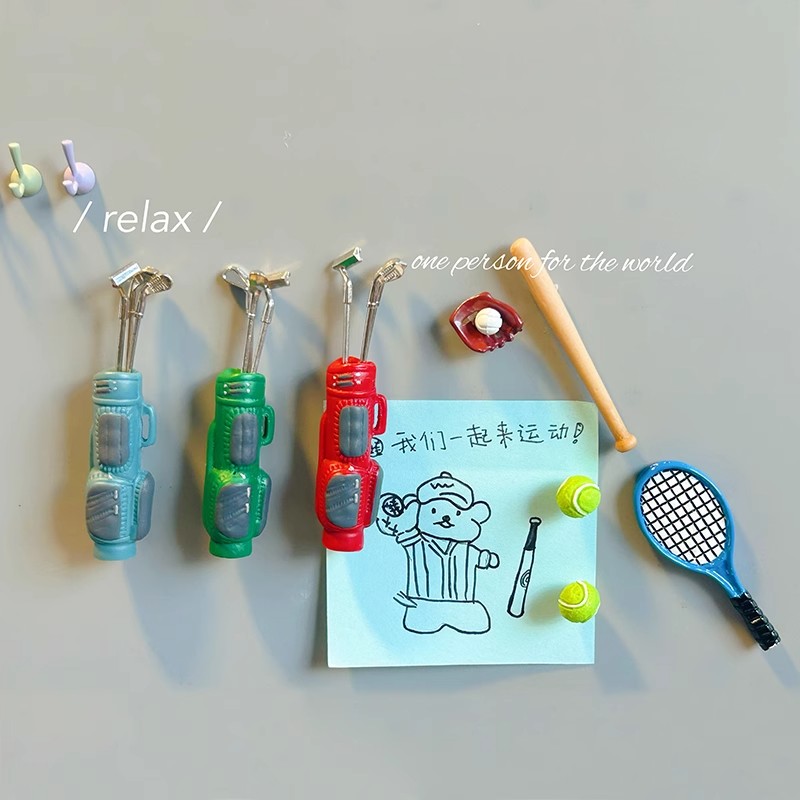 Sports Equipment Fridge Magnet - Sports Equipment Photos 리뷰 및 가격