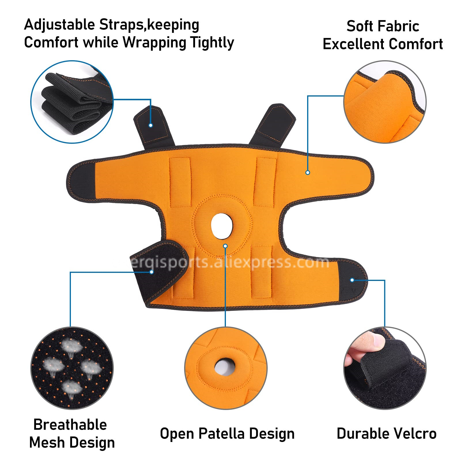 1Pcs Knee Brace Support for ar - Volleyball Knee Pad 리뷰 및 가격