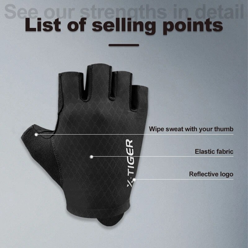 X-TIGER Cycling Gloves Half Fi - X Sports Equipment 리뷰 및 가격