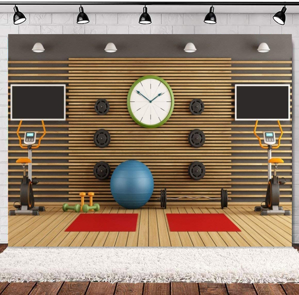 Gym Photography Backdrop Stadi - Sports Equipment Photos 리뷰 및 가격