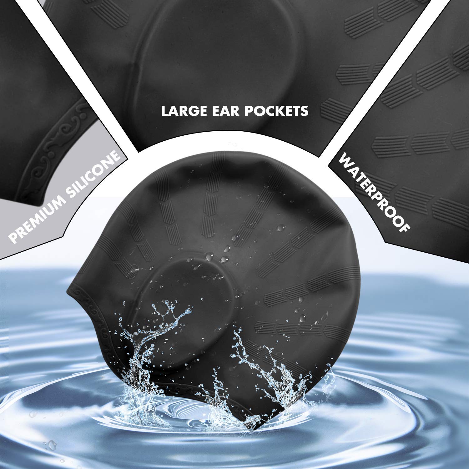 Adults High Elastic Swimming C - Swim Cap Silicone 리뷰 및 가격
