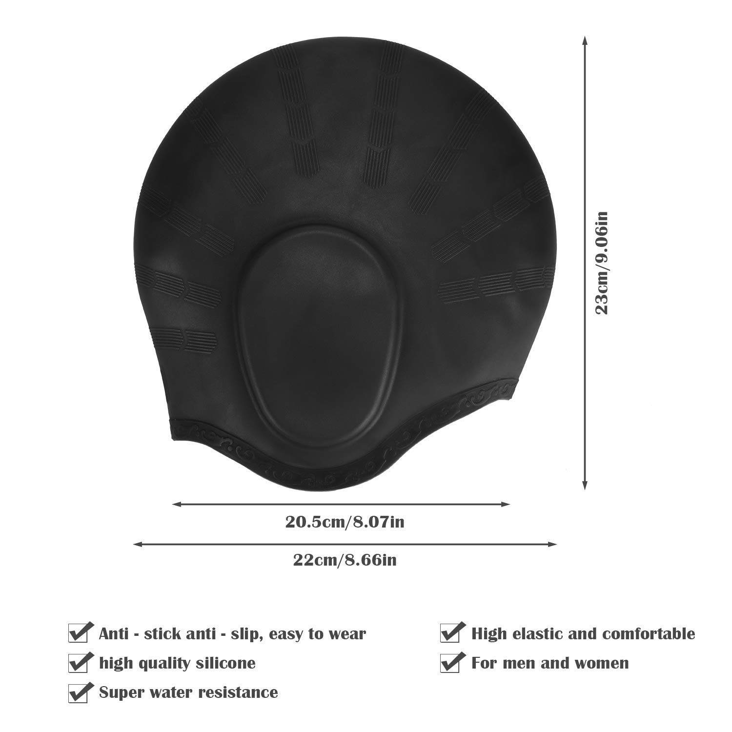 Adults High Elastic Swimming C - Swim Cap Silicone 리뷰 및 가격