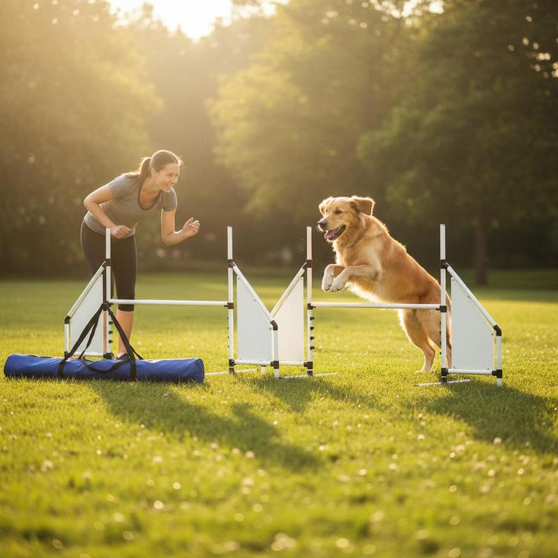 PawHut Agility Set for Dogs, 4 - Agility Hurdle Set 리뷰 및 가격