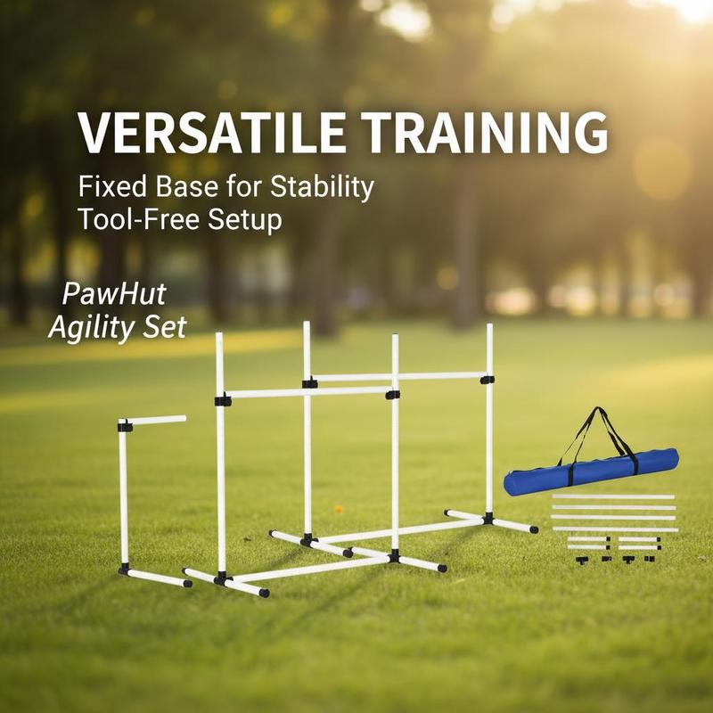 PawHut Agility Set for Dogs, 4 - Agility Hurdle Set 리뷰 및 가격