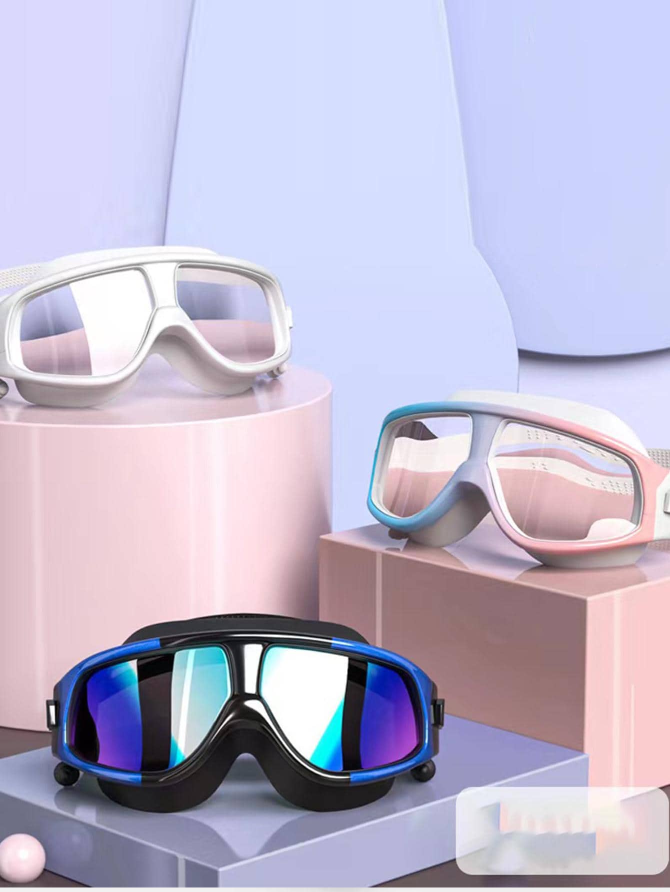 Professional Swimming Goggles  - Swim Cap Silicone 리뷰 및 가격