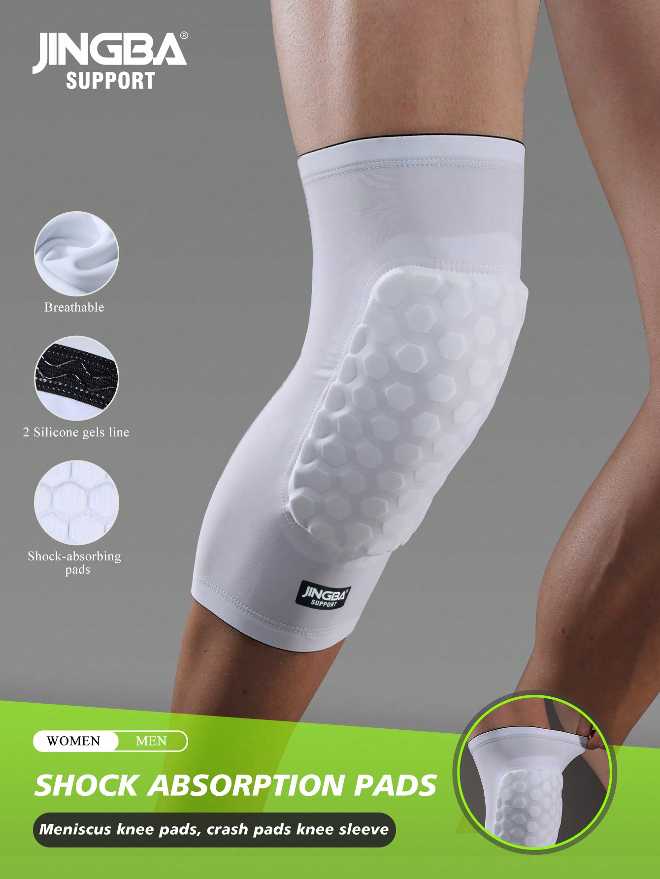 JINGBA SUPPORT 1pc Unisex Hone - Volleyball Knee Pad 리뷰 및 가격