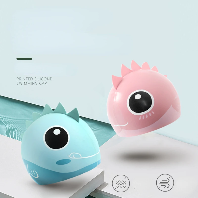 Cartoon Cute Fish Shark Silico - Swim Cap Silicone 리뷰 및 가격