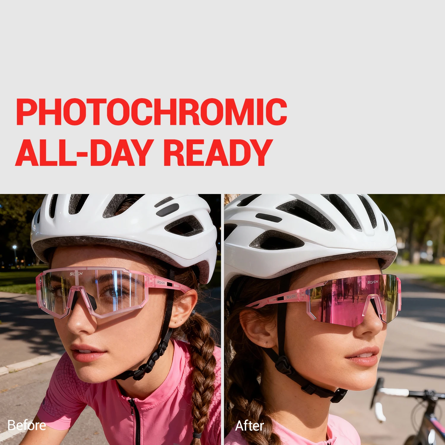 SCVCN Pink Cycling Glasses Bic - Sports Equipment Photos 리뷰 및 가격