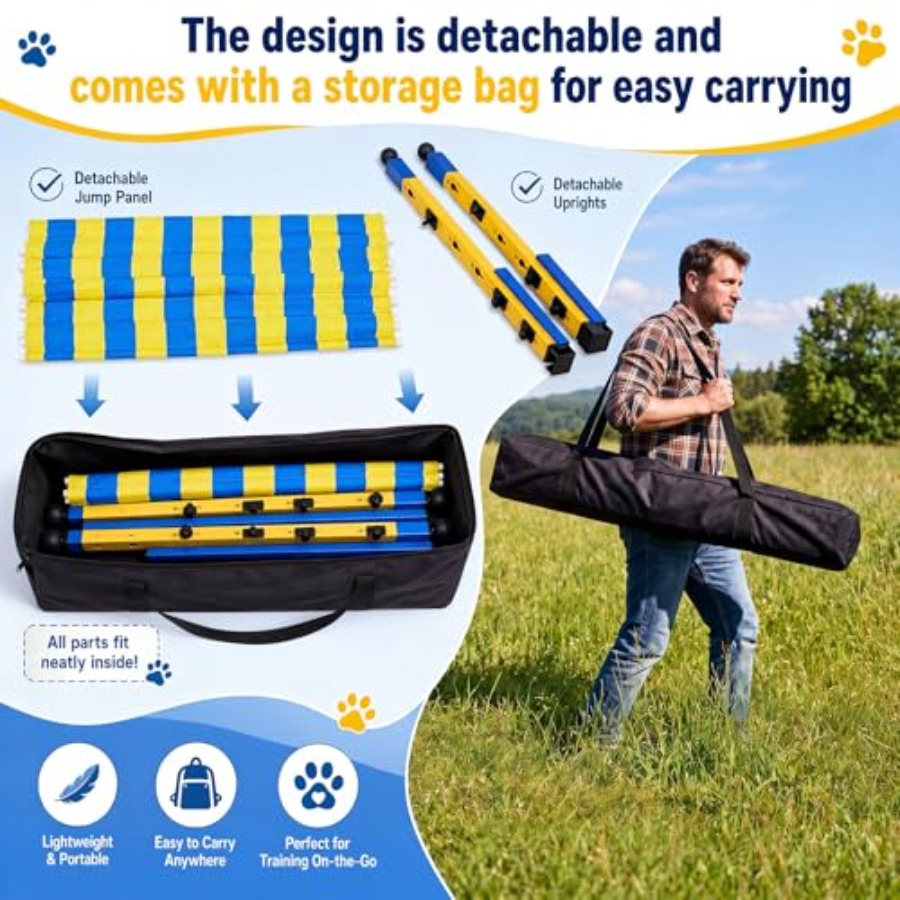 Dog Agility Jump Set, Metal Ad - Agility Hurdle Set 리뷰 및 가격
