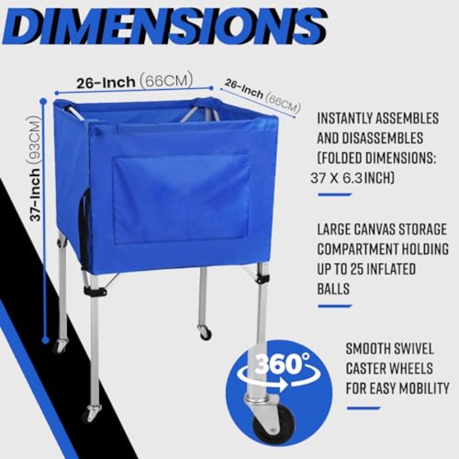 Volleyball Ball cart with Whee - X Sports Equipment 리뷰 및 가격